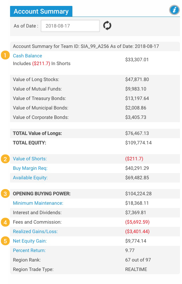 Account Summary